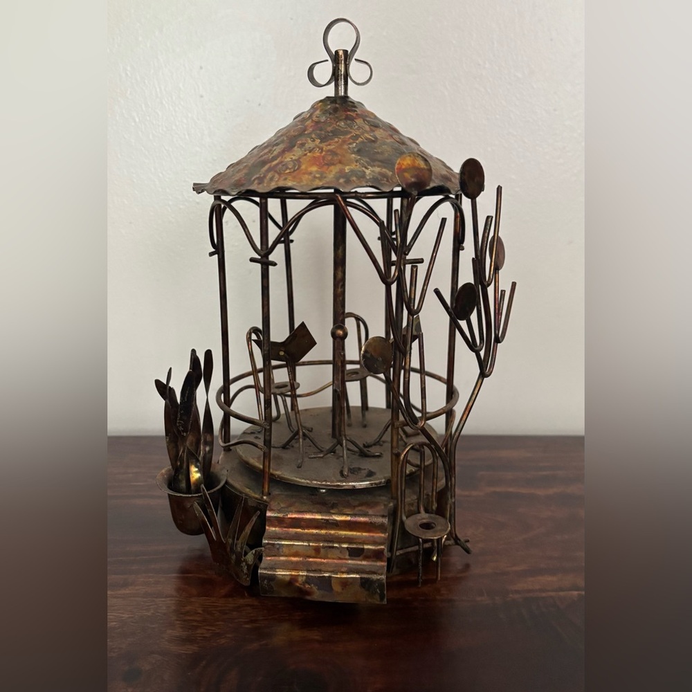 Vintage Copper Tin Musical Gazebo